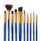 Brown Synthetic Acrylic 10 Piece Brush Combo by Artist&#x27;s Loft&#xAE; Necessities&#x2122;